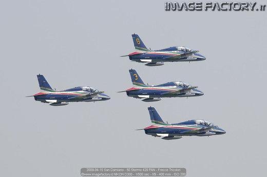 2009-04-15 San Damiano - 50 Stormo 429 PAN - Frecce Tricolori